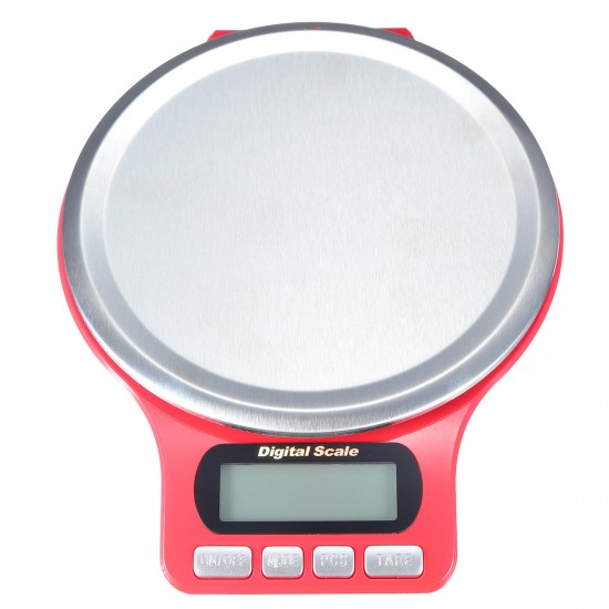 3kg/0.1g Mini Digital Jewelry Scale Round Shape Kitchen Scale High-precision Electronic Balance