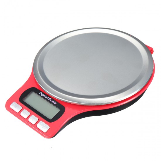 3kg/0.1g Mini Digital Jewelry Scale Round Shape Kitchen Scale High-precision Electronic Balance