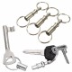 3pcs Double Detachable Key Chain Ring Keychain