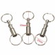 3pcs Double Detachable Key Chain Ring Keychain