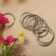 96-100Pcs 25mm Metal Split Rings Nickel Steel Hoop Key Rings