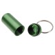 Aluminum Pill Box Case Bottle Holder Container Keychain