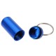 Aluminum Pill Box Case Bottle Holder Container Keychain