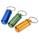 Aluminum Pill Box Case Bottle Holder Container Keychain