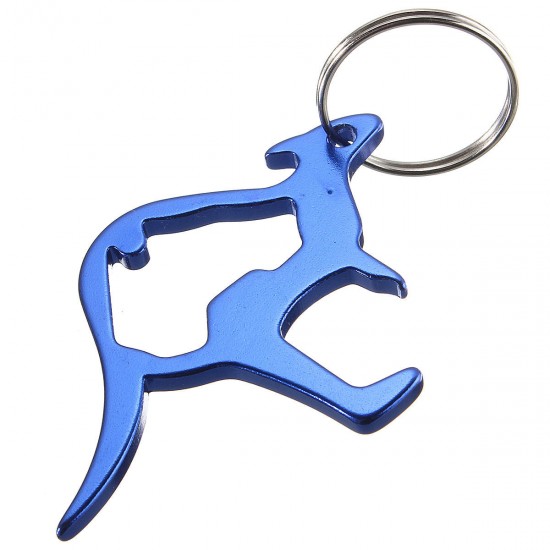 Animal Kangaroo Beer Bottle Cap Convenient Opener Keyring Keychain