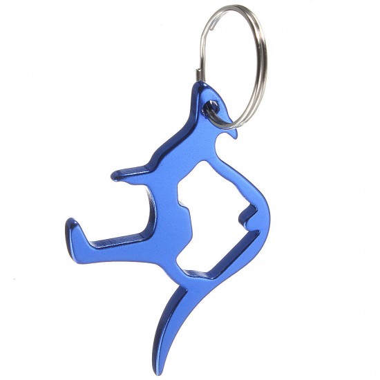 Animal Kangaroo Beer Bottle Cap Convenient Opener Keyring Keychain