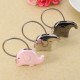 Kiss Elephant Steel Ring Love Heart Car Key Chain Special Gift