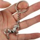 Metal 3D Horse Steed Key Chain Keyring Gift Gold Silver Plated