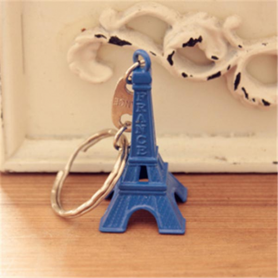 Mini Colorful Candy color Metal Eiffel Tower Keychain