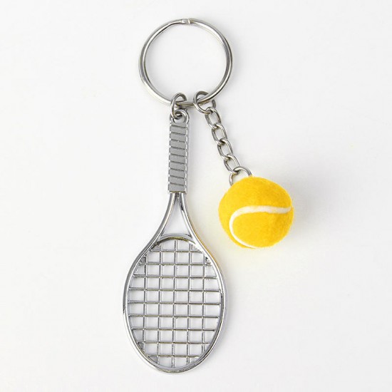 Mini Tennis Rackets Metal Key Chain Ring Cute Gift Mini Tennis Rackets Metal Key Chain Ring Cute Gift