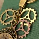 Retro Handmade Key Ring Zinc Alloy Gear Wheel Pendant Keychain