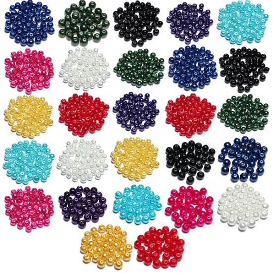 4 6 8mm Multicolor Glass Beads Round Spacer Loose Beads DIY Jewelry Accessories 4 6 8mm Multicolor Glass Beads Round Spacer Loose Beads DIY Jewelry Accessories