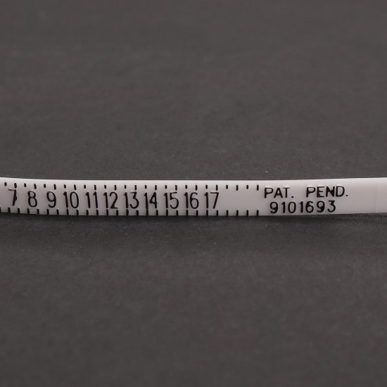 114mm Plastic Measure Finger Gauge US/UK Optional for Ring Band Genuine Tester