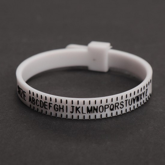 114mm Plastic Measure Finger Gauge US/UK Optional for Ring Band Genuine Tester