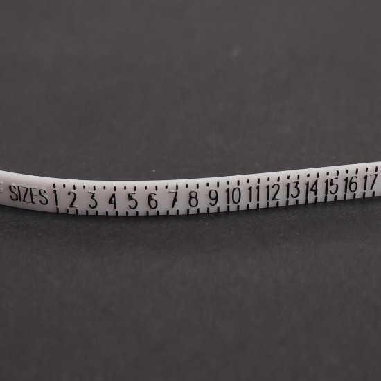 114mm Plastic Measure Finger Gauge US/UK Optional for Ring Band Genuine Tester