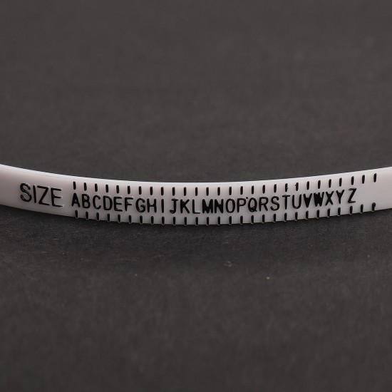 114mm Plastic Measure Finger Gauge US/UK Optional for Ring Band Genuine Tester