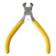 125mm Carbon Steel Yellow Mini Nail Pliers Oblique Mouth for DIY Jewelry Making Craft Tool
