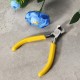 125mm Carbon Steel Yellow Mini Nail Pliers Oblique Mouth for DIY Jewelry Making Craft Tool