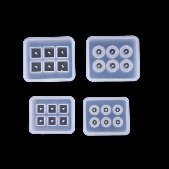 1pcs 12mm/16mm Cube Ball Beads Silicone Mold 6 Compartment Resin Handmade DIY Jewelry Craft