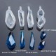 1pcs Crystal Epoxy Gems Pendant Pendant Silicone Mold Earring Pendant For Epoxy DIY Jewelry Making