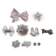 Cute Bowknot Flower Star Fuzz Ball Baby Hairpin Kid's Jewelry Set