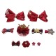 Cute Bowknot Flower Star Fuzz Ball Baby Hairpin Kid's Jewelry Set