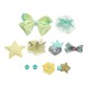 Cute Bowknot Flower Star Fuzz Ball Baby Hairpin Kid's Jewelry Set