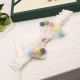 Cute Bowknot Hair Band Net Surface Colorful Balls Inside Lace Baby Girl's Hair Accessories