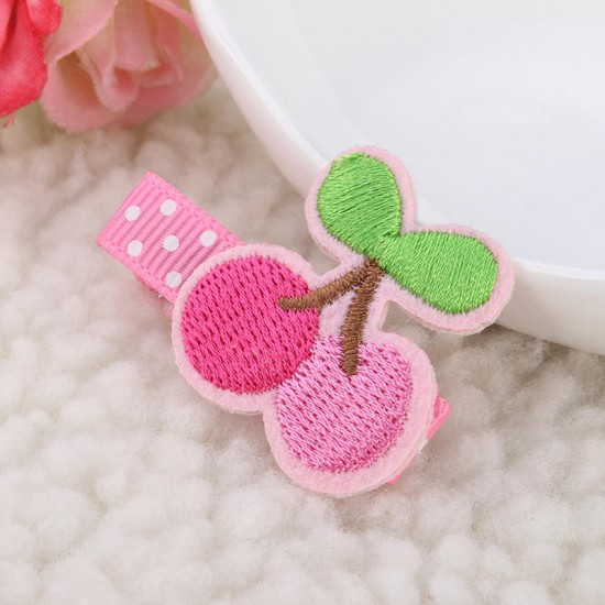 Cute Embroidery Fruit Lovely Girls Hairpin Cute Embroidery Fruit Lovely Girls Hairpin
