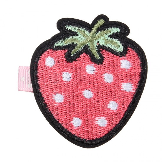 Cute Embroidery Fruit Lovely Girls Hairpin Cute Embroidery Fruit Lovely Girls Hairpin