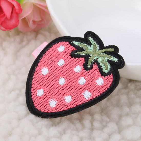 Cute Embroidery Fruit Lovely Girls Hairpin