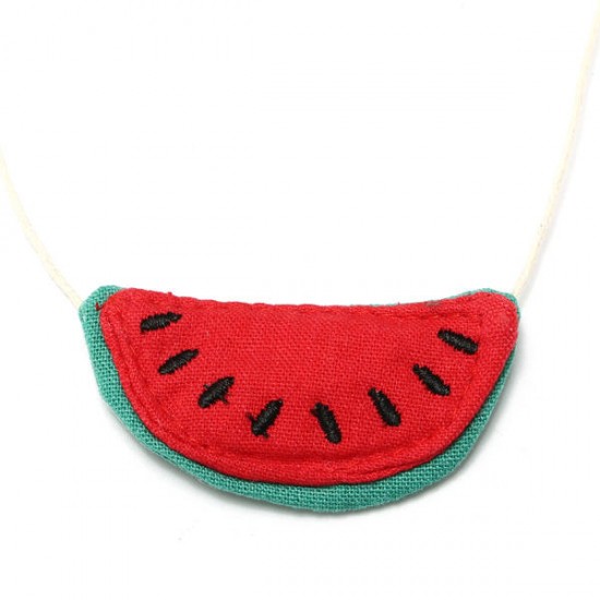 Cute Fruits Watermelon Carrot Banana Sweater Necklaces Christmas Gifts For Kids