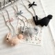 Cute Lace Handmade Cotton Rabbit Necklaces For Kids