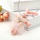 Cute Rabbit Lace Rhinestone Christmas Gifts Sweater Necklaces For Kids