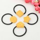 Cute Simulated Biscuit Hair Ring Band Star Heart Circular Geometric Kid's Jewelry