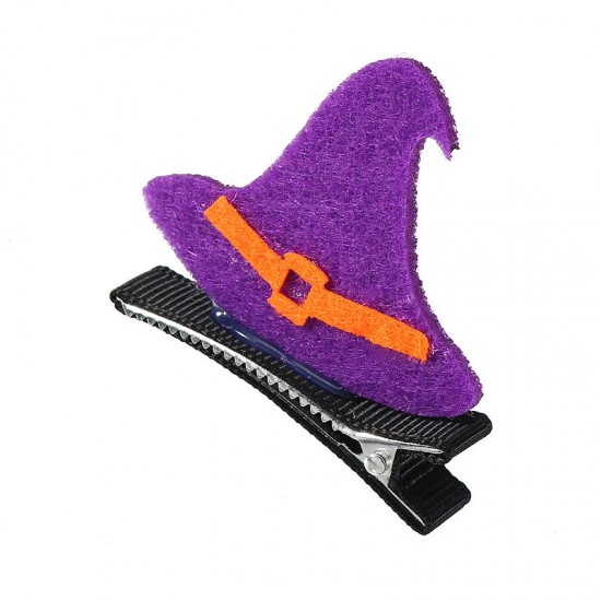 Halloween Party Hairpin Bats Pumpkin Skull Headdress Hair Accessories Holiday Gift for Kid