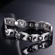 Ethnic BaGua Pattern Bracelet Magnet Magnetic Titanium Steel Bracelets Buddhist Jewelry For Men