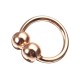 Magnetic Rose Gold Plated Ring Adjustable Radiation Protection Healing Jewelry