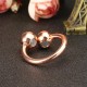 Magnetic Rose Gold Plated Ring Adjustable Radiation Protection Healing Jewelry Magnetic Rose Gold Plated Ring Adjustable Radiation Protection Healing Jewelry
