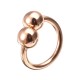 Magnetic Rose Gold Plated Ring Adjustable Radiation Protection Healing Jewelry