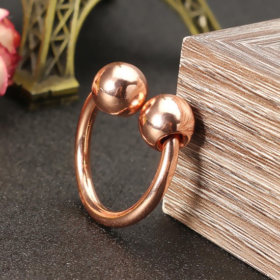 Magnetic Rose Gold Plated Ring Adjustable Radiation Protection Healing Jewelry Magnetic Rose Gold Plated Ring Adjustable Radiation Protection Healing Jewelry