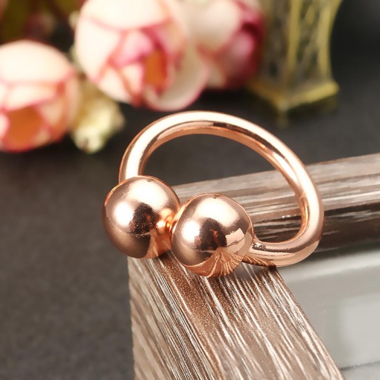 Magnetic Rose Gold Plated Ring Adjustable Radiation Protection Healing Jewelry