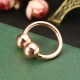 Magnetic Rose Gold Plated Ring Adjustable Radiation Protection Healing Jewelry