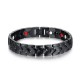 Men Punk Magnetic 316L Stainless Steel Black Bracelet Men Punk Magnetic 316L Stainless Steel Black Bracelet