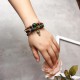 1 Pair of Fashion Beaded Bracelets Symbol Multilayer Leather Bracelet Love Matching Couple Jewelry