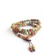 108pcs Tibetan Buddhist Bohemian Ceramic Multilayer Beaded Bracelet for Women for Men