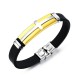 10mm Fashion Titanium Steel Cross Bracelet Men's Silicone Jewelry Wristband 10mm Fashion Titanium Steel Cross Bracelet Men's Silicone Jewelry Wristband