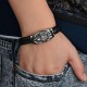12mm Men's Red Eyes Wolf Punk Leather Bracelets Serpentine Weave Bracelets 12mm Men's Red Eyes Wolf Punk Leather Bracelets Serpentine Weave Bracelets