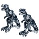 1 Pair Punk Alloy Tyrannosaurus Rex Ear Stud Blue Rhinestone Creative Earring for Men Women 1 Pair Punk Alloy Tyrannosaurus Rex Ear Stud Blue Rhinestone Creative Earring for Men Women