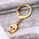 1 Piece Titanium Steel Earring Punk Skull Pendant 316L Stainless Steel Hoop Earrings for Men Women 1 Piece Titanium Steel Earring Punk Skull Pendant 316L Stainless Steel Hoop Earrings for Men Women